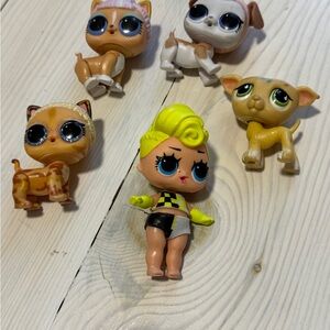 Set of 5 Cute Collectible LOL Dolls